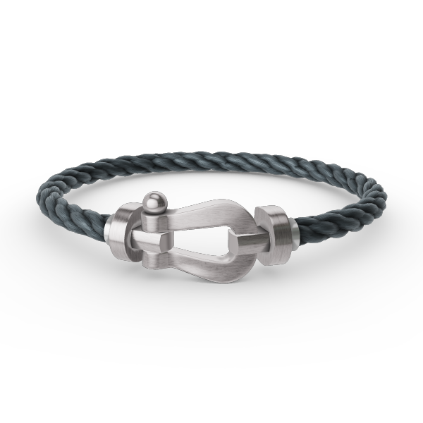 [LUXE JEWELRY]FORCE LARGE HORSESHOE NO DIAMOND BRACELET SILVER