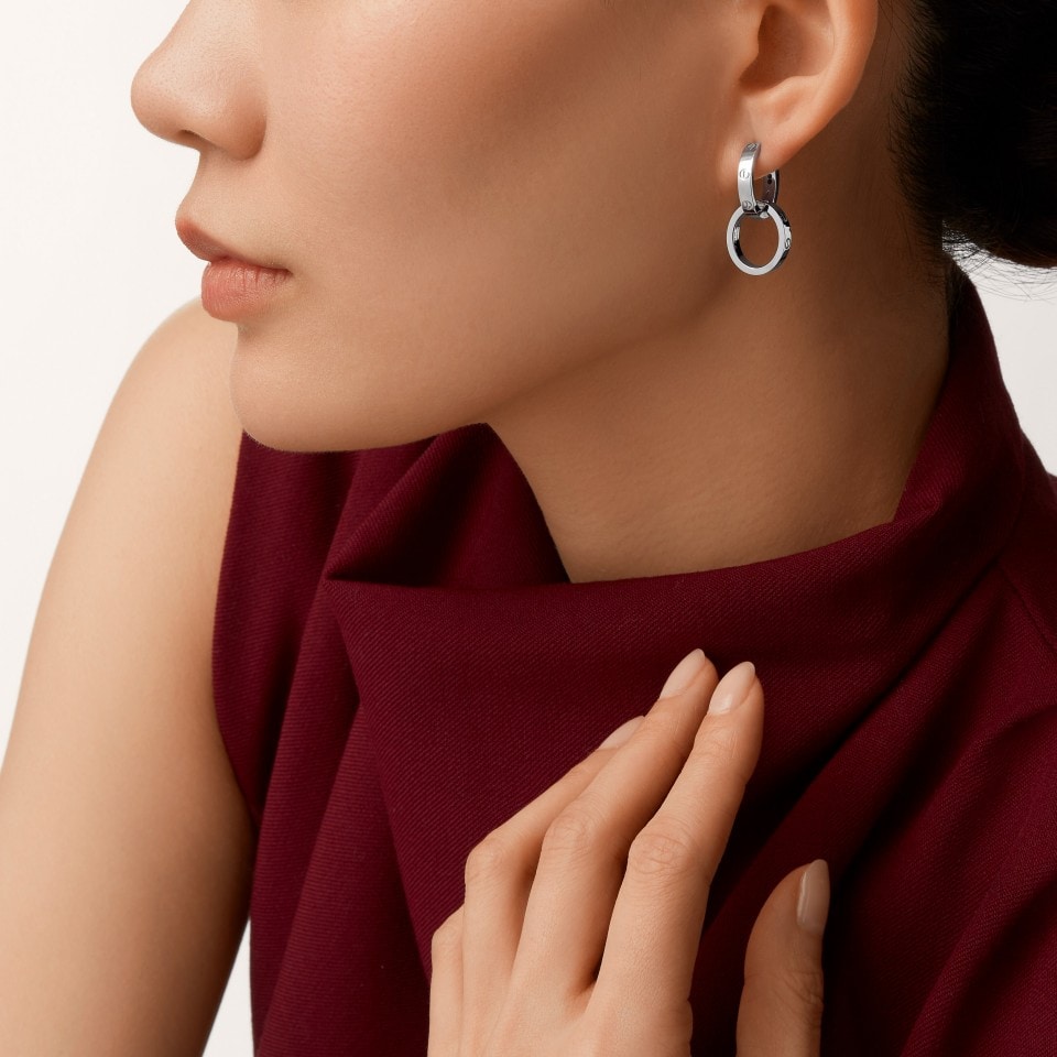 [LUXE JEWELRY] LOVE 3.3MM DANGLE EARRINGS