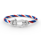 [LUXE JEWELRY]FORCE LARGE HORSESHOE FULL DIAMOND BRACELET SILVER