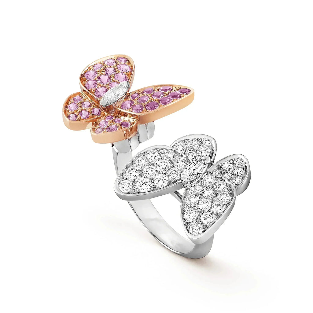 [LUXE JEWELRY]TWIN BUTTERFLY DIAMOND RING
